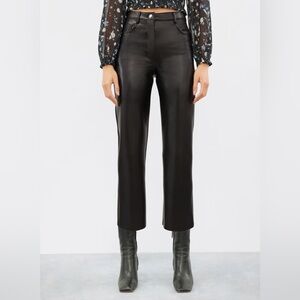Aritzia Wilfred Black The Melina‎ Faux Leather Pant Size 2